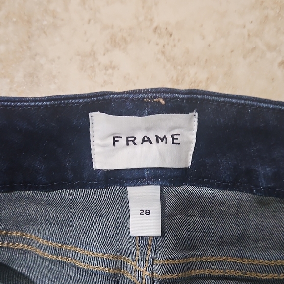 Frame Denim Dark Indigo Boot Cut Jeans - Picture 2 of 4